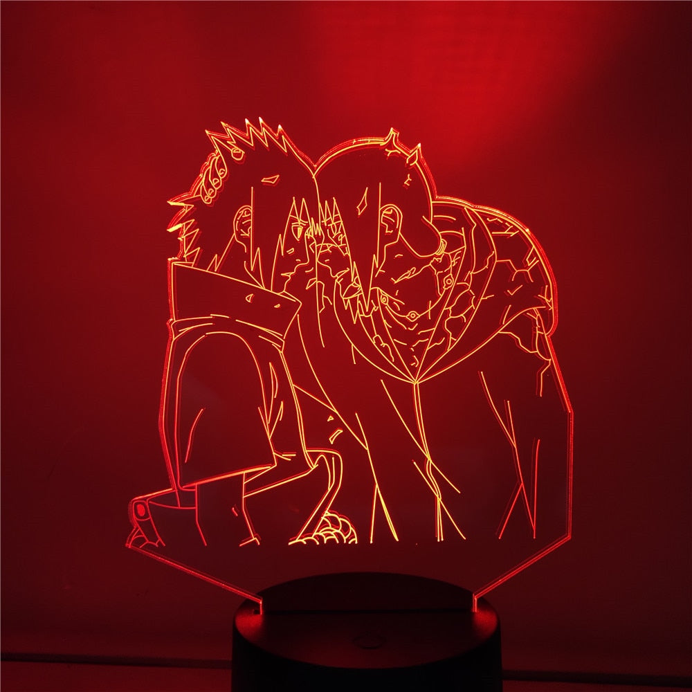 Itachi and Sasuke 3D Lamp - animeatlas.com